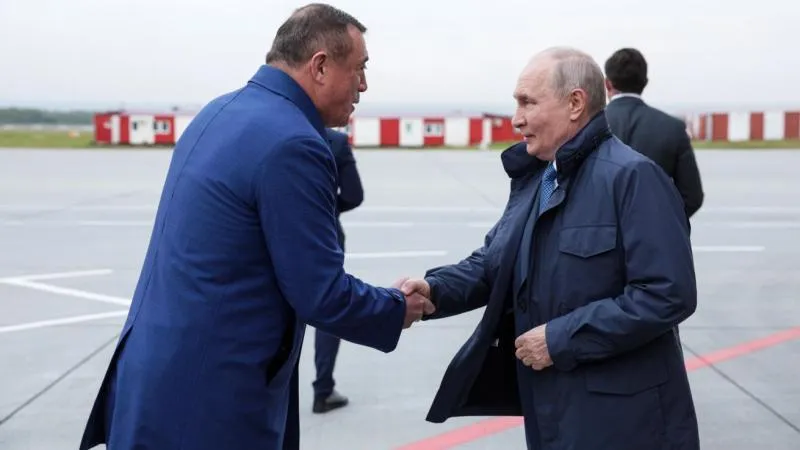 Putin erstmals seit 13 Jahren in der Region Sachalin eingetroffen