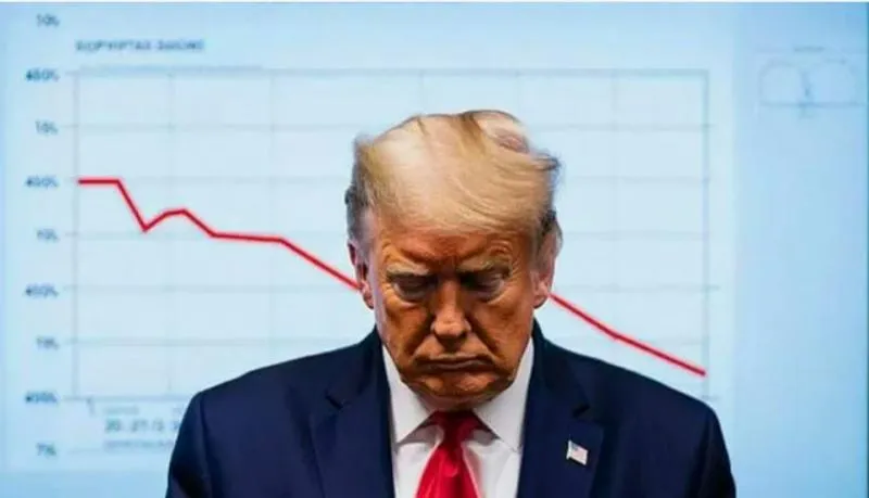 Trumps Zustimmungsrate stürzt auf ein gefährliches Niveau