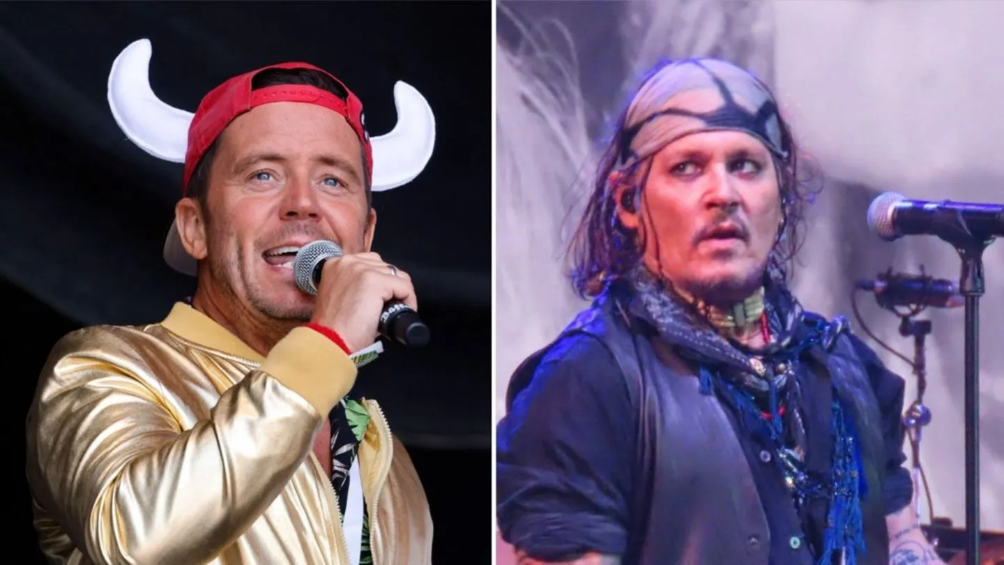 „Johnny Däpp“-Sänger Lorenz Büffel trifft den echten Johnny Depp