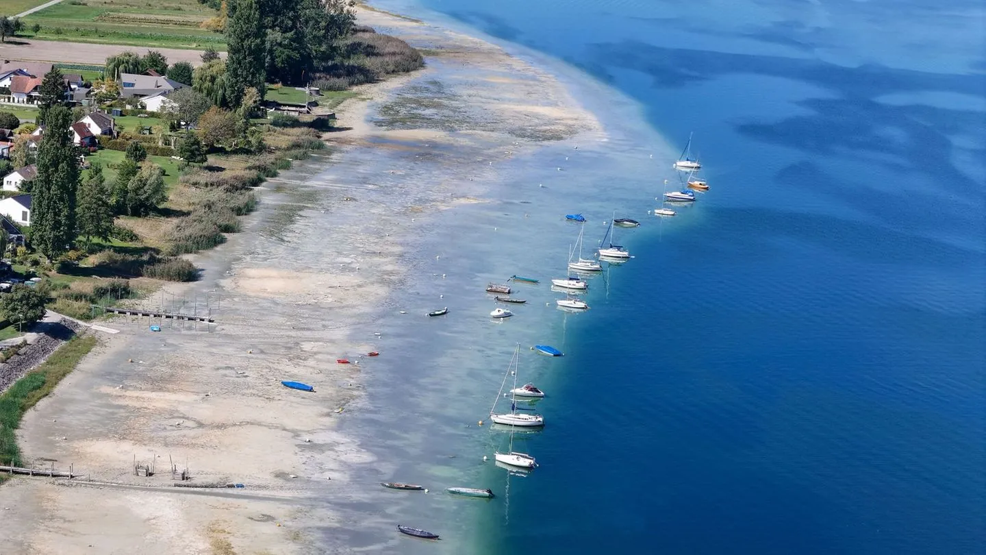 Niedriger Wasserstand: Schiffsverkehr im Untersee des Bodensees eingestellt